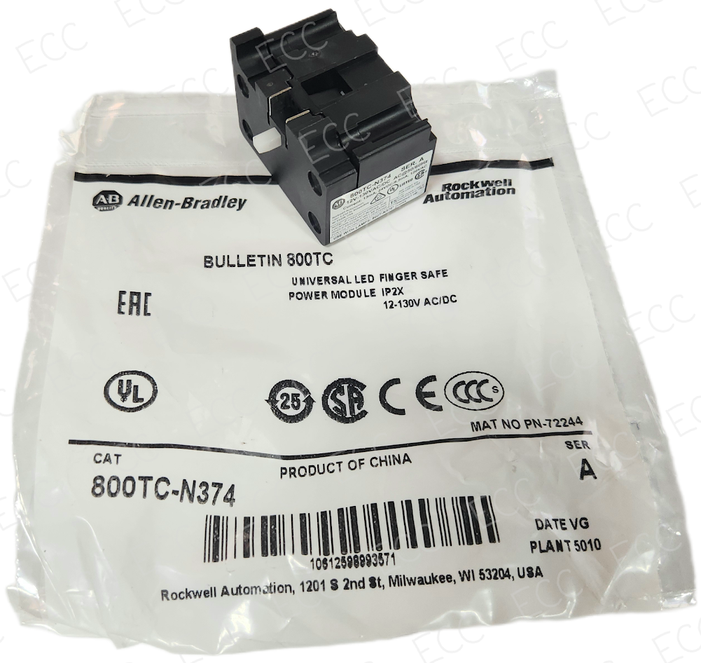 New Allen Bradley 800TC-N374 | Universal LED Finger Safe Power Module ...