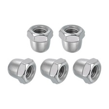 5Pcs M10x1.5mm Acorn Cap Nuts 304 Stainless Steel Hex Cap Dome Head Nuts