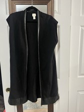 Chico's black sleeveless Vest