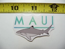 MAUI SHARK SWIMMING SMALL STICKER DECAL HAWAII LOVE VACATION TRIP SOUVENIR