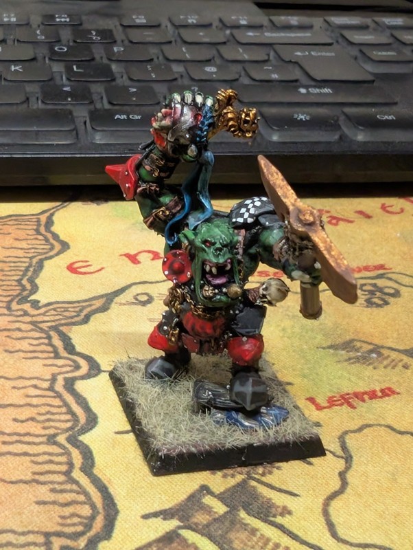 Warhammer Fantasy Black Orc Warboss Grimgor Ironhide - Metal