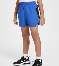 Nike Boys Multi Tech Blue Training Shorts Size Small Brand New