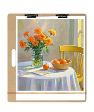 Drawing Board - 23" x 26" Sketch Board with Handle for Drafting Art - Portabl...