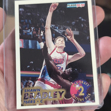 Fleer 1993-94 Shawn Bradley NBA Draft Lottery Pick #2 Philadelphia 76ers