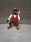 Vintage 1994 TMNT Farmer Donatello Don With Pipe Turtle Figure Playmates Toy