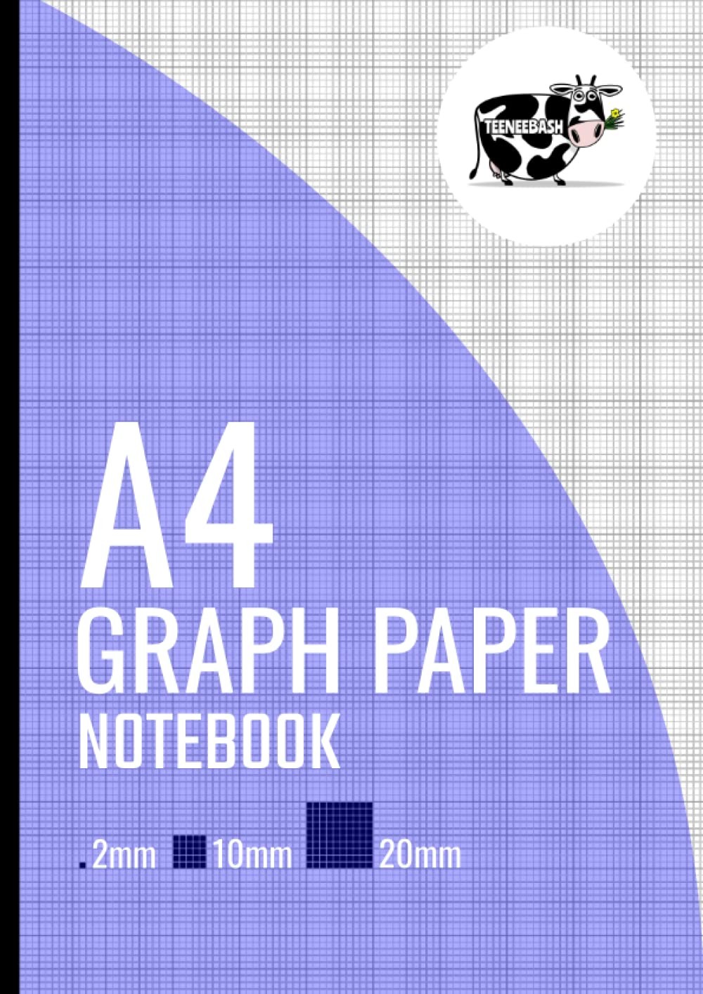 A4 Graph Paper: 100 Pages, 2mm Squares, Metric Quad Ruled Composition Notebook,