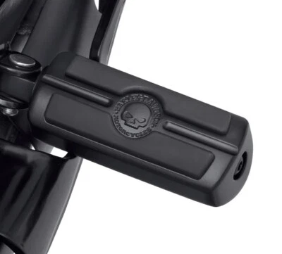ACCESSORICUSTOM HARLEY Davidson PEDALINI PEDANE PEDANINE FOOTPEGS willie g skull 50501288 neri