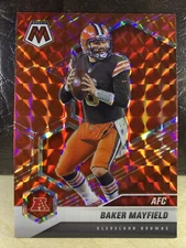 2021 MOSAIC BAKER MAYFIELD RED MOSAIC PRIZM #225 Oklahoma Browns NM