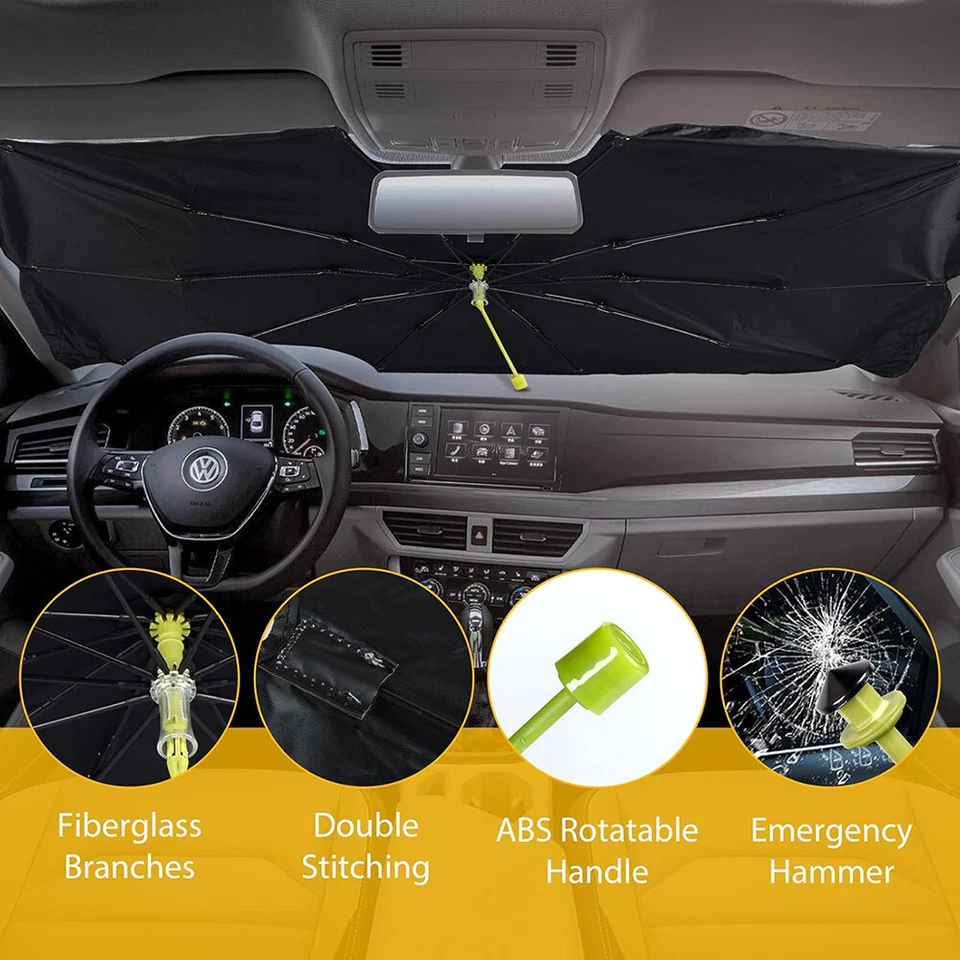 Солнцезащитный козырек на лобовое стекло автомобиля передний солнцезащитный козырек зонт защита от ультрафиолета - Изображение 2 из 4