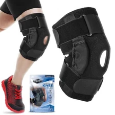 Dynamic Gear Open Patella Stabilizing Knee Brace with Dual Aluminum Large