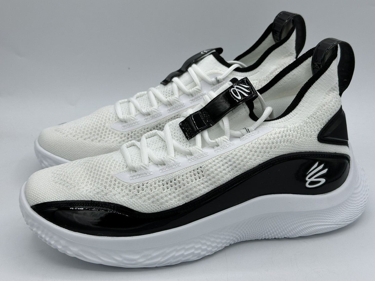 Size 12 - Under Armour Curry 8 NM White Black for sale