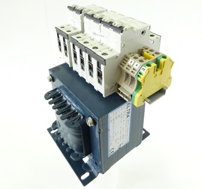 ELTRA NT 0,5-2-SA-4 Trenntransformator Pri 450V Sec 230V 500VA 5SY41 MCB C2 C6