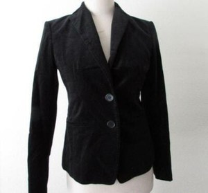 petite black velvet blazer