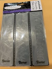 Darice Embossing Essentials Borders Sentiment 3 pack 1.4" x 5.75"