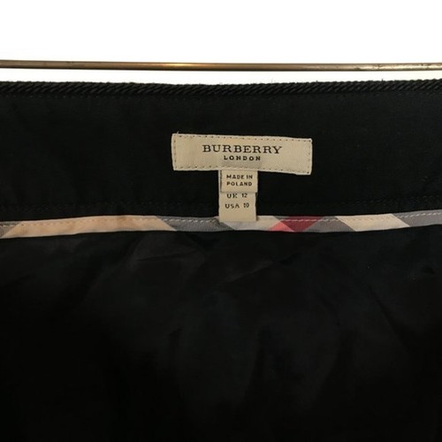 Womens Size 10 Burberry Black Belted Midi Skirt with Pockets - 第 6/6 張圖片