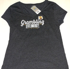 Grambling State University Tigers Louisiana V-Neck T-Shirt New NWT Womens XXL 2X
