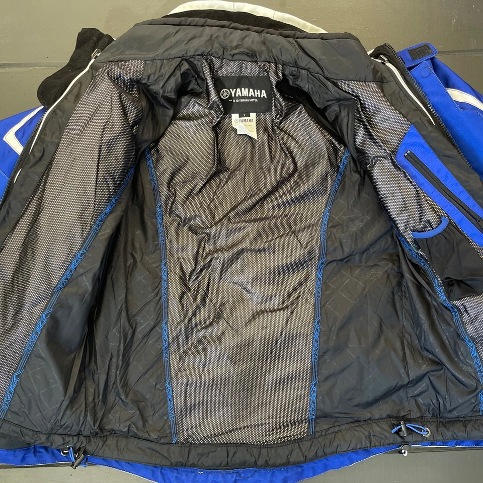 FXR Yamaha Winter 4-Stroke Snowmobile Motorcycle Jacket BLUE WHITE Sz. S - Image 2 of 4