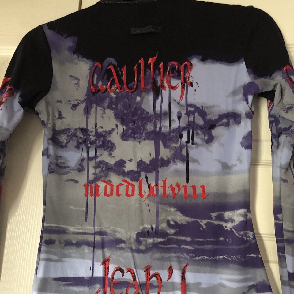 Jean Paul Gaultier Stretch Tshirt Vintage 1997 Collection VERY RARE eBay
