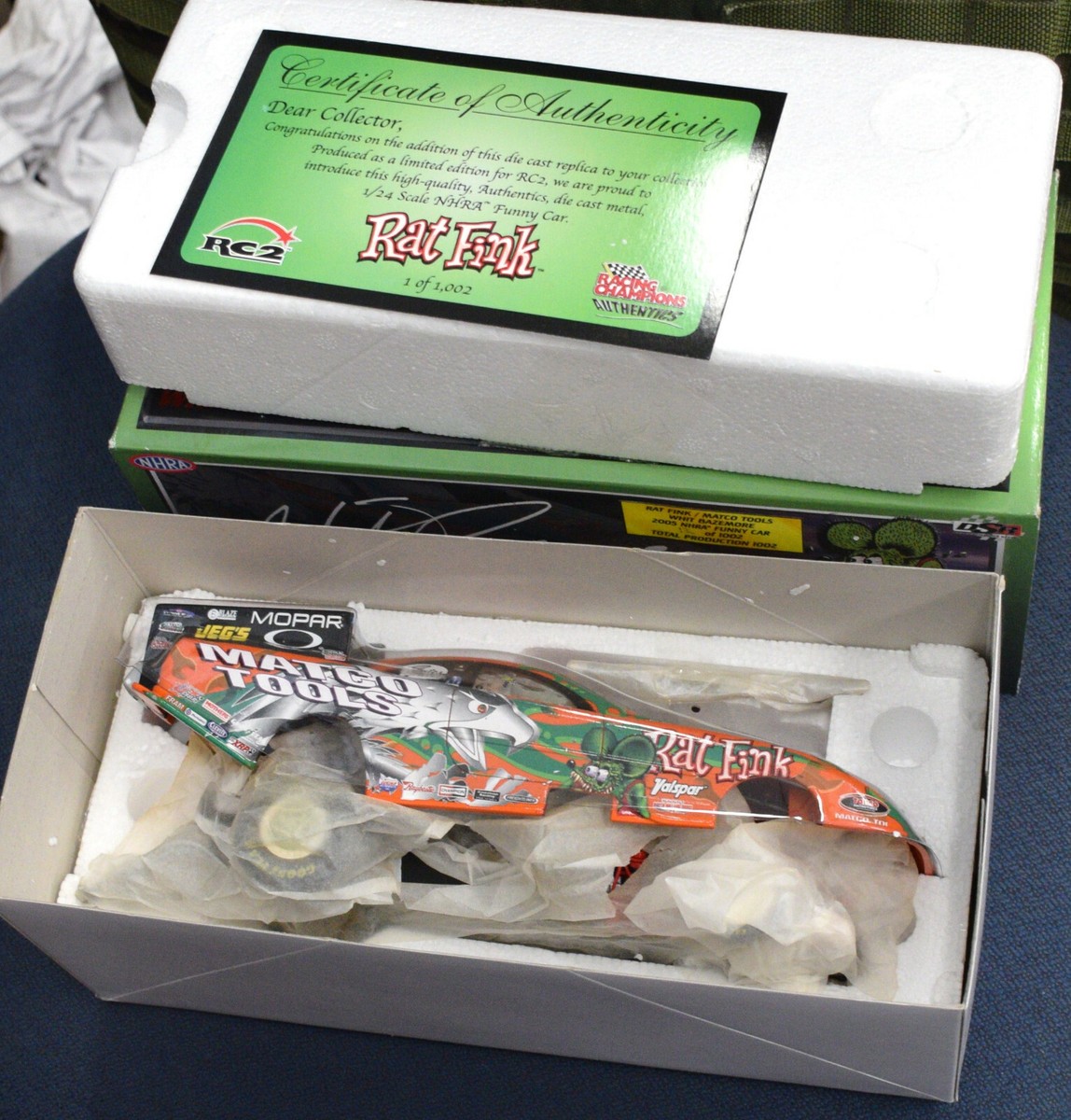2006 RAT FINK MATCO TOOLS WHIT BAZEMORE NHRA DIE CAST FUNNY CAR 1