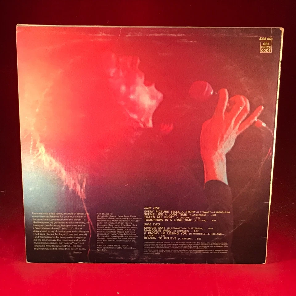 ROD STEWART Every Picture Tells A Story 1971 UK Vinyl LP Maggie May original J - Image 2 of 4