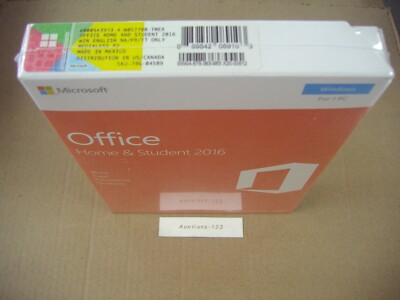 #ad MICROSOFT OFFICE 2016 HOME and STUDENT for WINDOWS FULL ENGLISH VERSION =NEW= $149.99