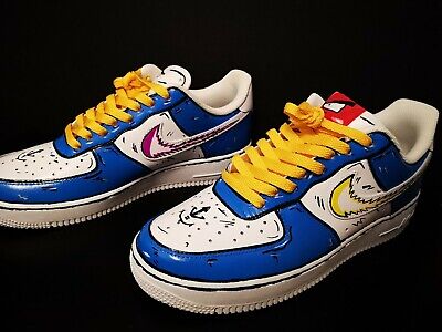 NIKE AIR FORCE 1 '07 DRAGON BALL VEGETA CUSTOM 9.5US | eBay