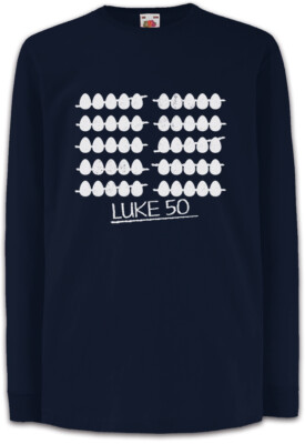 Luke Egg Eating Kinder Langarm T-Shirt Der Unbeugsame Cool Hand Eier Eggs Luke