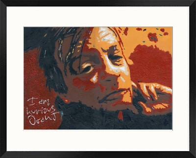 MARK E SMITH The Fall Group Druck meiner Zeichnung A4 I am Kurious Oranj