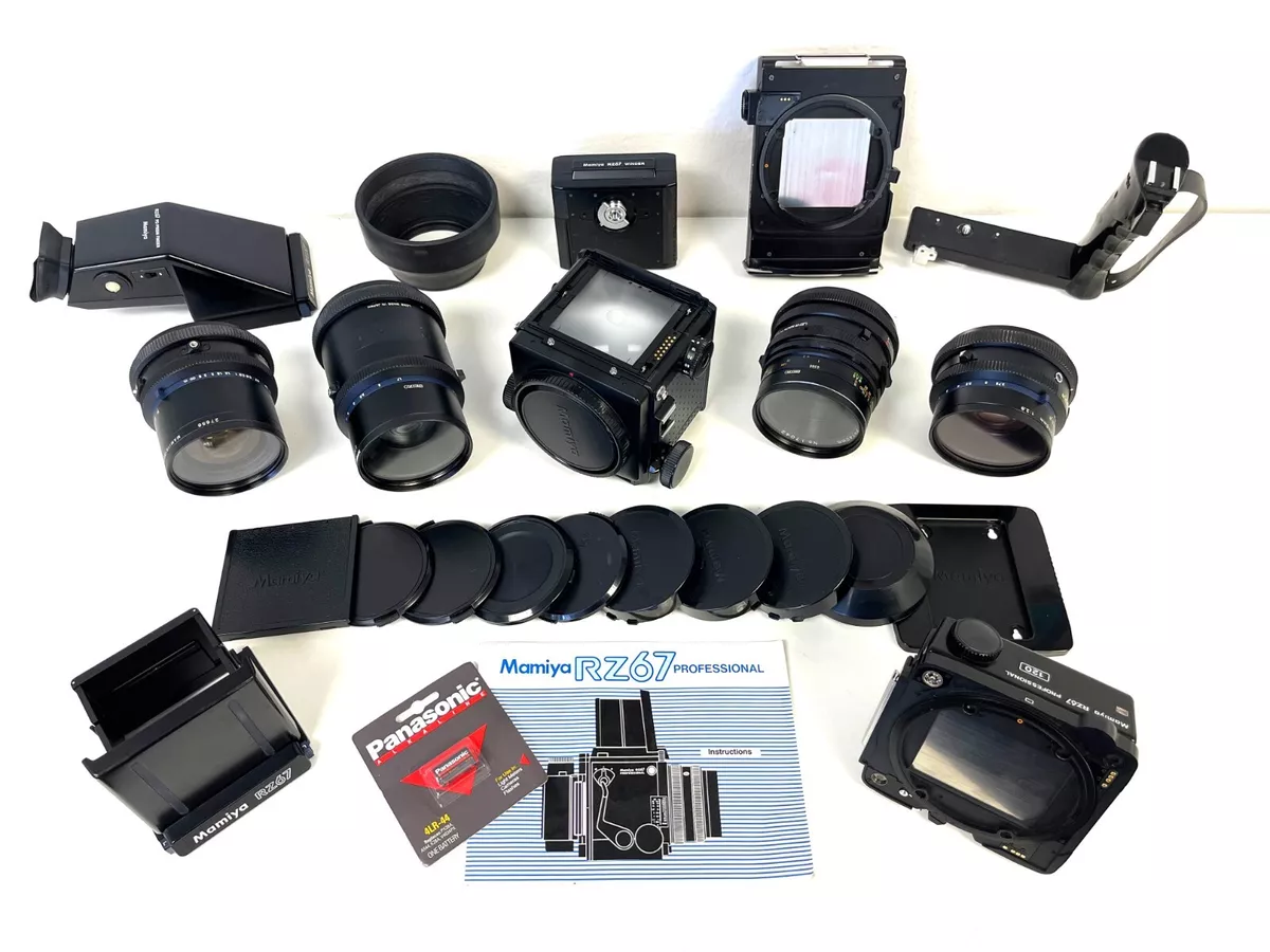 Mamiya RZ67 Pro + 50mm/110mm/140mm/180 mm Lenses, Prism Finder and Much  More!