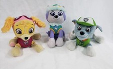 Lote de 3 cachorros Nickelodeon Paw Patrol 6" peluche Rocky, Skye, Husky