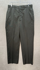 Vintage US Military Pants Mens 33x30 Green Wool Blend Tropical Trousers AG-344 