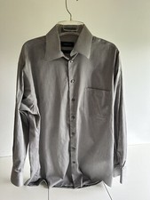 Claiborne Men's Gray Shirt Size 15 1/2 32/33