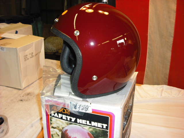 1970s helmet Buco Burgundy Harley Vintage 3/4 chopper Suzuki
