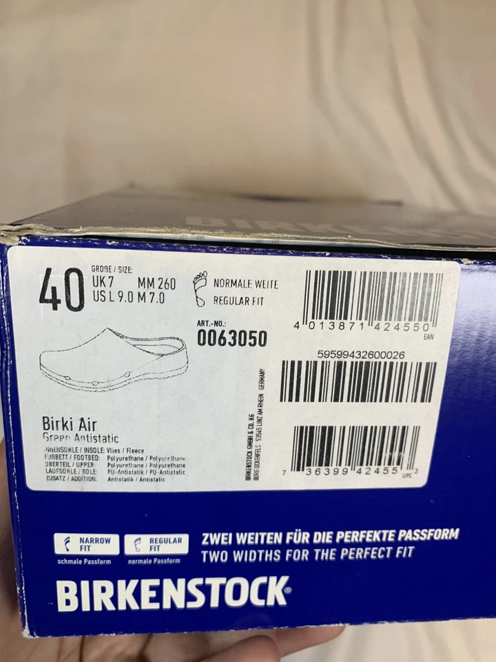 Birki Air Green Antiestático 40 M 7,0 W 9,0 Foto 2 de 4