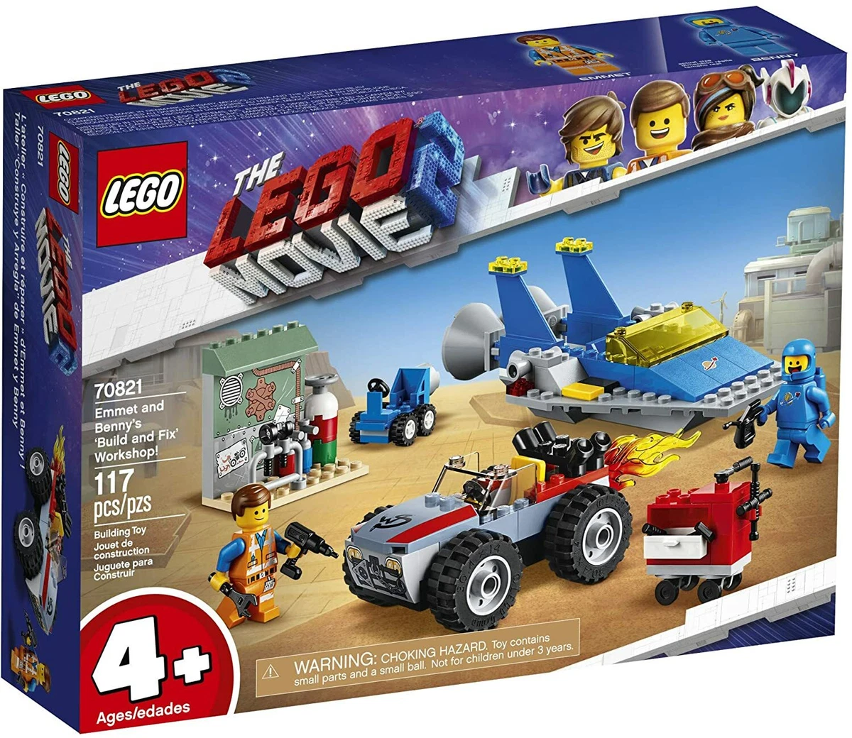 Lego Movie 2 Set 70821 EMMET AND BENNY S BUILD AND FIX WORKSHOP New Sealed