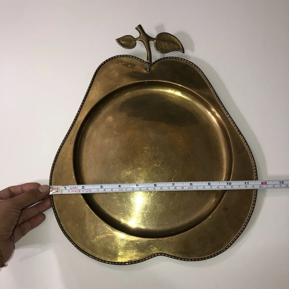 Brass Tray - Vintage Tray - Pear Shape Tray - Image 3 of 4