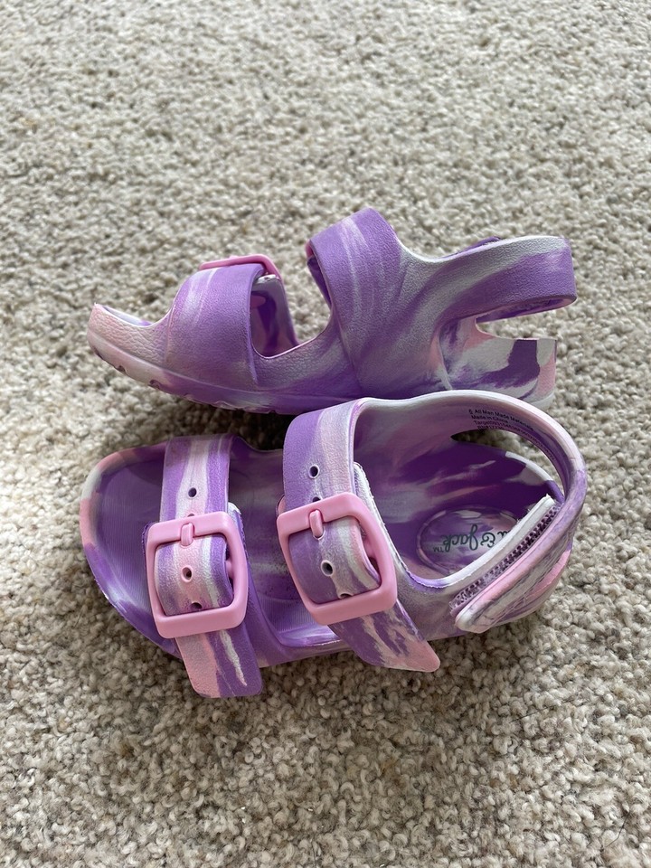 Toddler Ade SlipOn Footbed Sandals Purple 6T Cat & Jack eBay