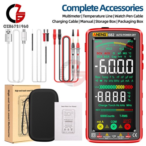 ANENG 683 682 681 Smart Digital Multimeter AC/DC Capacitance Meter Diode Tester - 第 5/30 張圖片