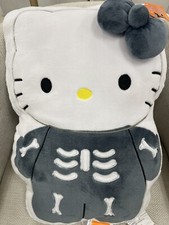 Hello Kitty Halloween 18  Skeleton Plush Decorative Pillow 2024 NWT Free Ship