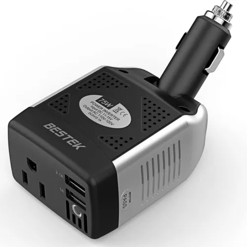 75W Power Inverter DC 12V to 110V AC Car Inverter Power Converter