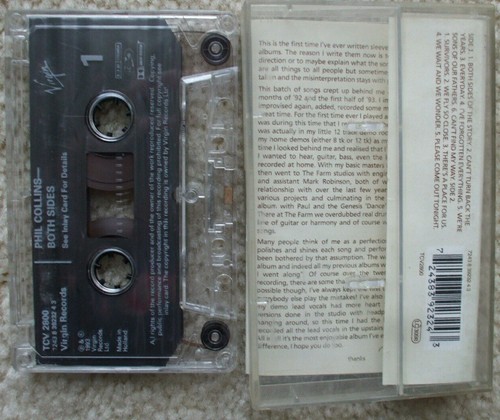 Phil Collins - Both Sides Of The Story - CASSETTE TAPE RARE and HARD TO FIND - Picture 2 of 2