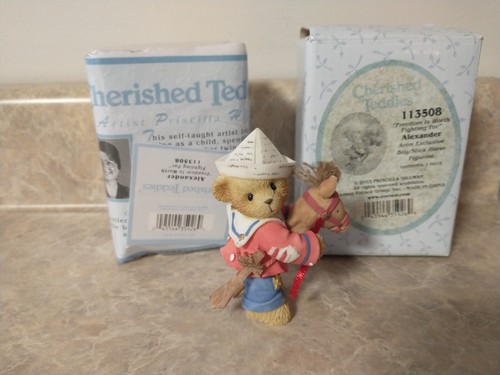 Cherished Teddies ALEXANDER Freedom Is Worth Fighting For Enesco 113508 NIB New