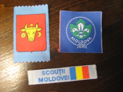 Moldova 3 Boy Scout patches  FX7