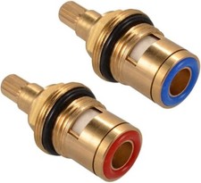 Replacement Brass Ceramic Disc Stem Cartridge Faucet Valve Quarter Turn