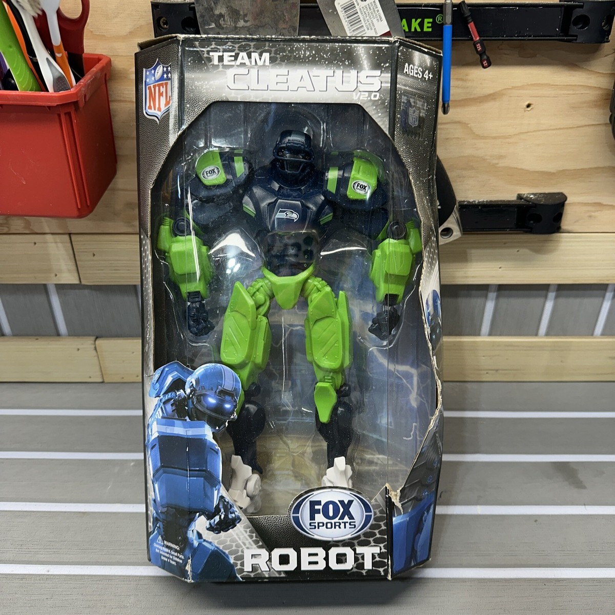 NIB! Seattle SEAHAWKS Fox Sports NFL Team Cleatus Robot