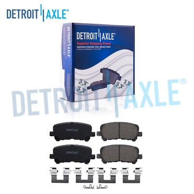 Rear Ceramic Brake Pad Set with Hardware for Honda Odyssey Pilot Acura ZDX MDX