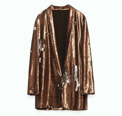zara silver sequin jacket