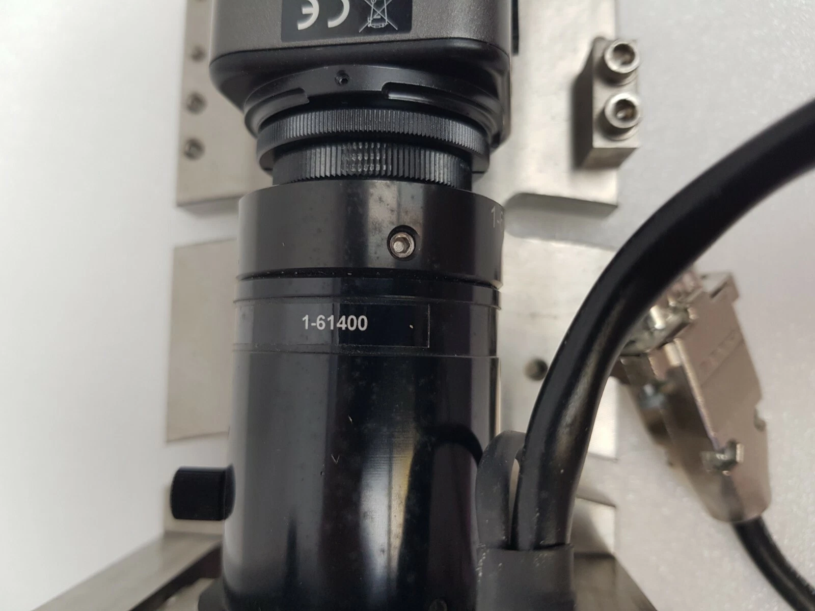Navitar 1-61400 adapter below the Watec camera