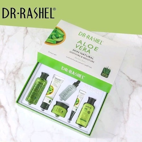 ORIGINAL DR RASHEL Aloe Vera Toner, Cleanser, Serum and Moisturizer 6 In 1 Set