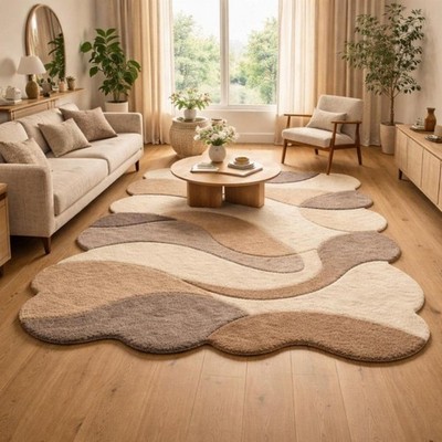 Handmade Rug | Irregular Rug | Wool Rugs | Living Room Rug | Tufted A413